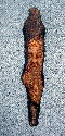 December 2003 - 14 inch wood spirit carved in bark brought in from Alberta.