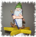 Feb 2005 - This little guy stands about 6 inches tall and was carved from basswood and finished with acrylic paints.