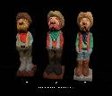 Sep. 2005 - I have to stop making these but here are 3 more little hombres that join the group.