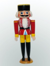 December 2011 - I've been wanting to make a nutcracker for a few years now but never got around to it. This is now the second one I turned and while the picture doesn't show it, this one is 20 inches tall and made from pieces of wood I had lying around in the garage. He is painted with acrylics and sealed with some water based satin varnish. While he is bigger than the first one, I chose exactly the same colour scheme as the first one.
