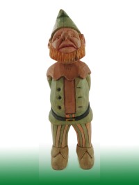 January 2012 - This Xmas Elf is about 6 inches tall, carved from basswood and painted with acrylic paints, then sealed with floor paste wax.