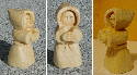 This little guy is only 2 1/2 inches tall, carved from basswood and sealed with a spray shelac. - February 2002.