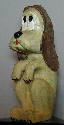 August 2003. This is the 4th one I carved but the first one that gets colored ears. Carved from basswood and finished with acrylics.