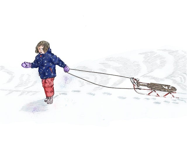 Girl with Sled