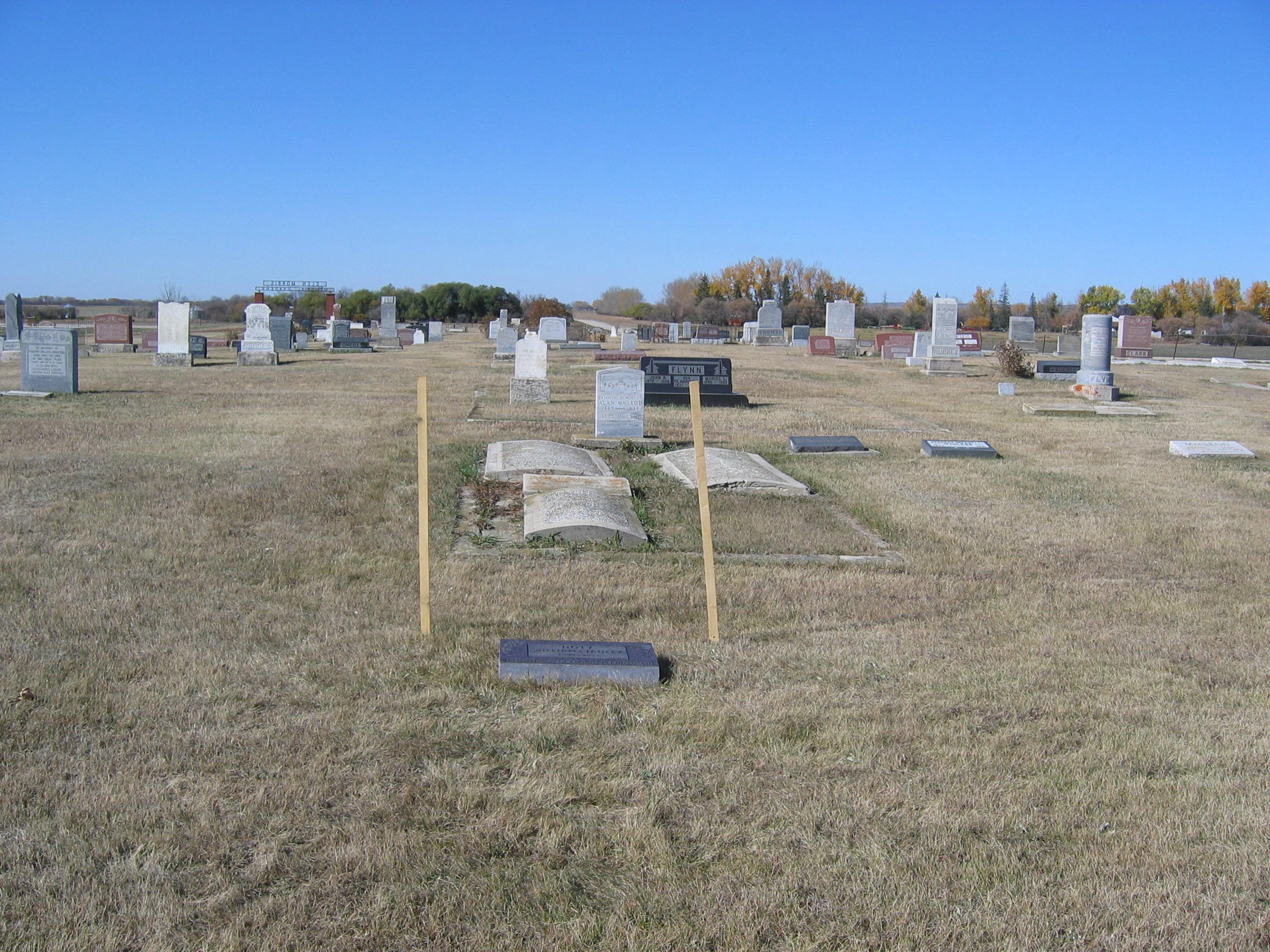 Stanley's grave site