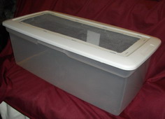 finished bin cage