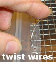 twist each of the wire alternately around each other