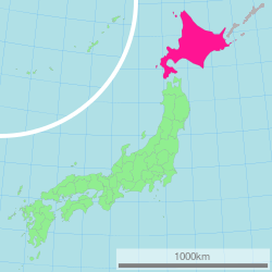 Location of Hokkaido 